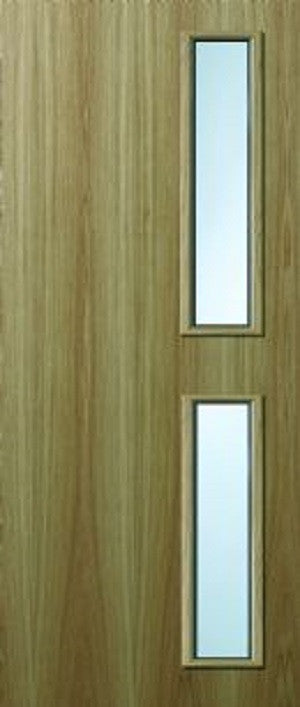 Glazed Oak Veneer Fire Door