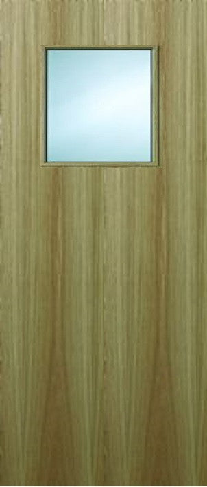 Glazed FD60 Oak Veneer Fire Door