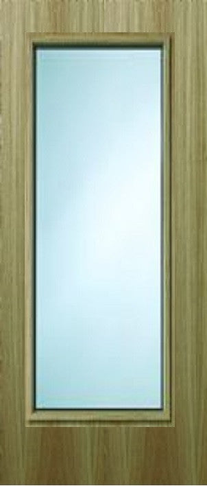 Glazed FD60 Oak Veneer Fire Door