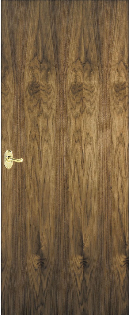 Walnut veneer fire door