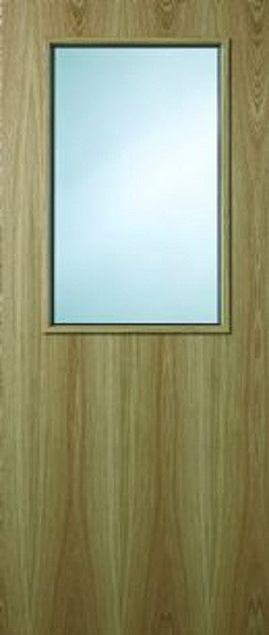 Glazed FD60 Oak Veneer Fire Door